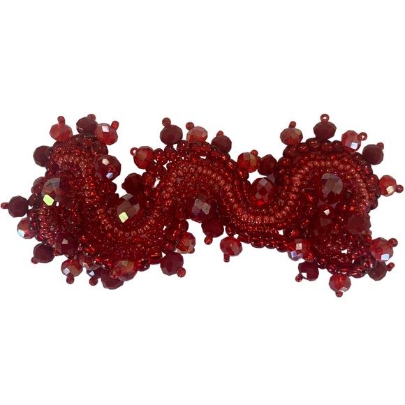 BOHO HANDMADE RED BEADED BRACELET - Picture 7 of 13